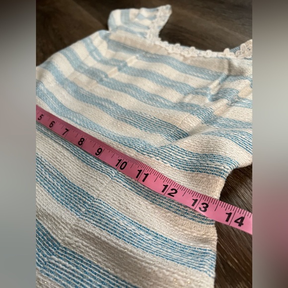 Lilly Pulitzer Rylan Dress Blue and White Stripes - Picture 4 of 11